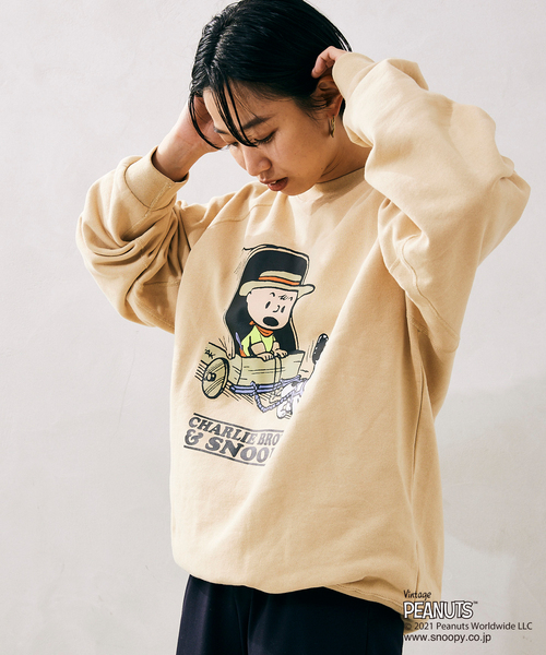PEANUTS×SPORTS WEAR 別注 オーバーサイズ スウェット PEANUTS（ピーナッツ）の「【PEANUTS×SPORTS WEAR】別注 オーバー