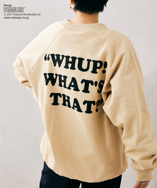 PEANUTS(ピーナッツ)の「【PEANUTS×SPORTS WEAR】別注 オーバーサイズ カラープリントスウェット(スウェット・メンズ・ベージュ/ネイビー/グレー/ブルー・MEDIUM/LARGE/X-LARGE)」の18枚目の写真