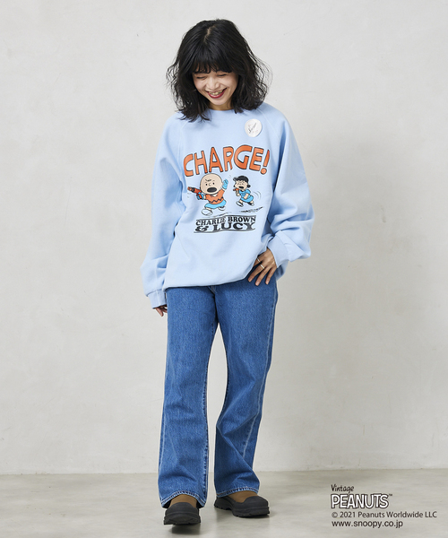 PEANUTS×SPORTS WEAR 別注 オーバーサイズ スウェット PEANUTS（ピーナッツ）の「【PEANUTS×SPORTS WEAR】別注 オーバー