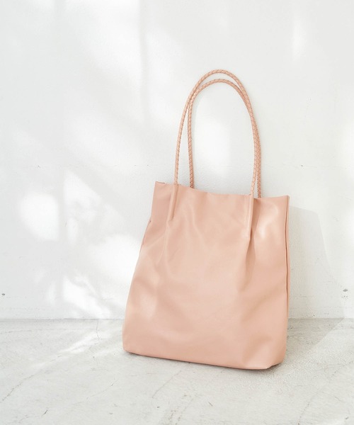 ROPE' PICNIC（ロペピクニック）の「【新色追加】洗えるメッシュハンドルA4トートバッグ（トートバッグ・レディース・ホワイト系その他5/ピンク/ピンク系その他2/ブラック/グリーン/オレンジ系その他/ブラウン系その他2・FREE）」の6枚目の写真