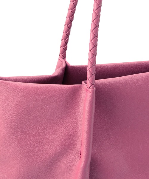 ROPE' PICNIC（ロペピクニック）の「【新色追加】洗えるメッシュハンドルA4トートバッグ（トートバッグ・レディース・ホワイト系その他5/ピンク/ピンク系その他2/ブラック/グリーン/オレンジ系その他/ブラウン系その他2・FREE）」の9枚目の写真