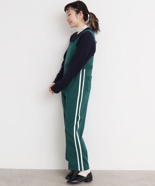 I am I in fact...(アイアムアイインファクト)の「●Jersey jump suit(サロペット/オーバーオール・レディース・ブラック/ベージュ/グリーン・FREE)」の20枚目の写真