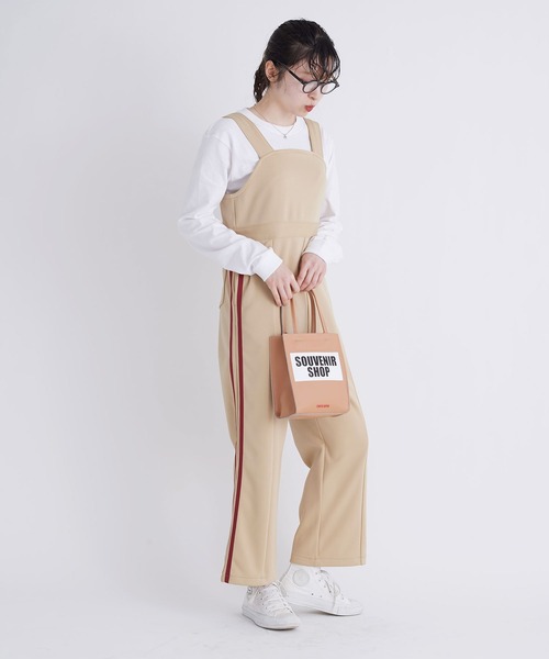 I am I in fact...(アイアムアイインファクト)の「●Jersey jump suit(サロペット/オーバーオール・レディース・ブラック/ベージュ/グリーン・FREE)」の7枚目の写真