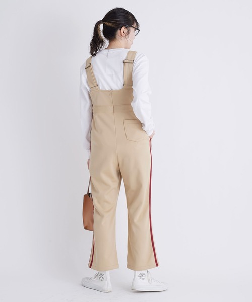 I am I in fact...(アイアムアイインファクト)の「●Jersey jump suit(サロペット/オーバーオール・レディース・ブラック/ベージュ/グリーン・FREE)」の10枚目の写真