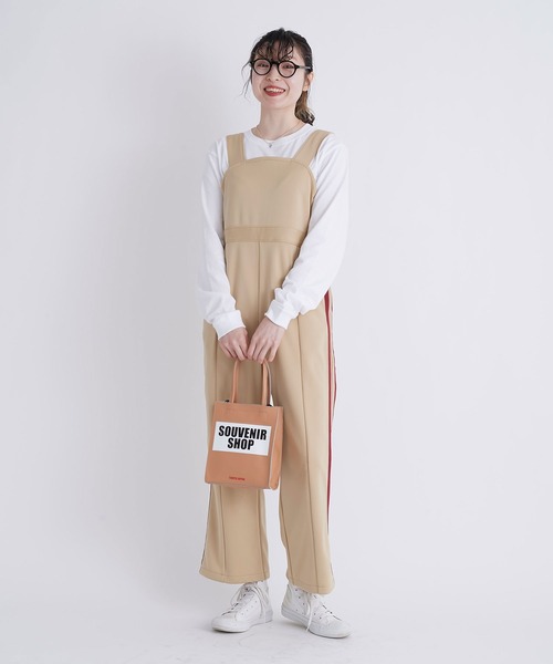 I am I in fact...(アイアムアイインファクト)の「●Jersey jump suit(サロペット/オーバーオール・レディース・ブラック/ベージュ/グリーン・FREE)」の13枚目の写真