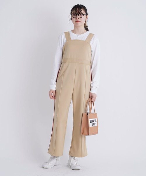 I am I in fact...(アイアムアイインファクト)の「●Jersey jump suit(サロペット/オーバーオール・レディース・ブラック/ベージュ/グリーン・FREE)」の14枚目の写真