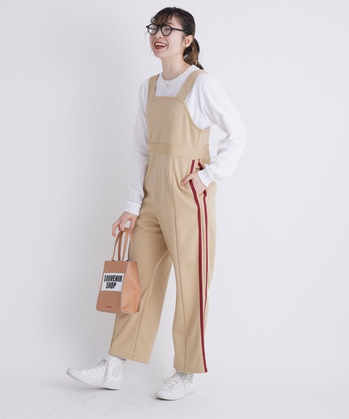 I am I in fact...(アイアムアイインファクト)の「●Jersey jump suit(サロペット/オーバーオール・レディース・ブラック/ベージュ/グリーン・FREE)」の16枚目の写真