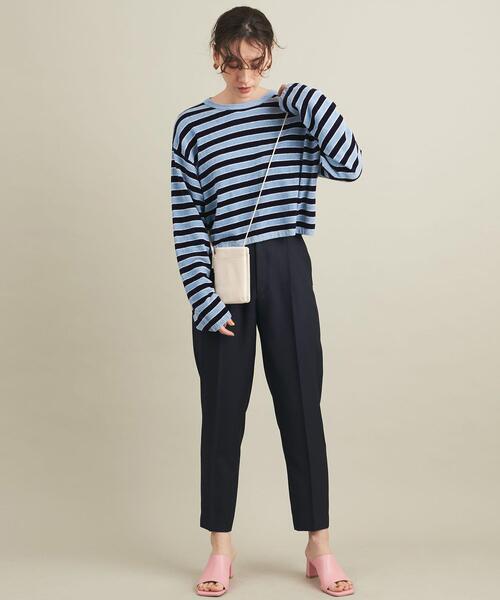 BEAUTY&YOUTH UNITED ARROWS(ビューティーアンドユースユナイテッドアローズ)の「BY レザージップウォレットショルダー ∴(財布・レディース・ブラック/ライラック/オフホワイト・FREE)」の6枚目の写真