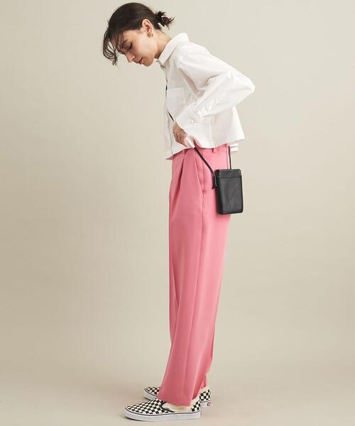 BEAUTY&YOUTH UNITED ARROWS(ビューティーアンドユースユナイテッドアローズ)の「BY レザージップウォレットショルダー ∴(財布・レディース・ブラック/オフホワイト/ライラック・FREE)」の10枚目の写真