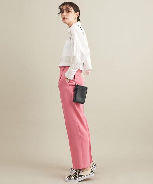 BEAUTY&YOUTH UNITED ARROWS(ビューティーアンドユースユナイテッドアローズ)の「BY レザージップウォレットショルダー ∴(財布・レディース・ブラック/オフホワイト/ライラック・FREE)」の11枚目の写真