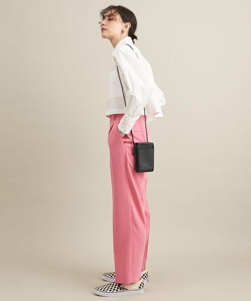 BEAUTY&YOUTH UNITED ARROWS(ビューティーアンドユースユナイテッドアローズ)の「BY レザージップウォレットショルダー ∴(財布・レディース・ブラック/オフホワイト/ライラック・FREE)」の12枚目の写真