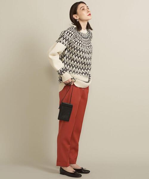 BEAUTY&YOUTH UNITED ARROWS(ビューティーアンドユースユナイテッドアローズ)の「BY レザージップウォレットショルダー ∴(財布・レディース・ブラック/オフホワイト/ライラック・FREE)」の14枚目の写真