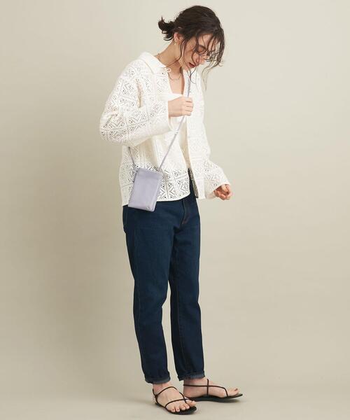 BEAUTY&YOUTH UNITED ARROWS(ビューティーアンドユースユナイテッドアローズ)の「BY レザージップウォレットショルダー ∴(財布・レディース・ブラック/オフホワイト/ライラック・FREE)」の18枚目の写真