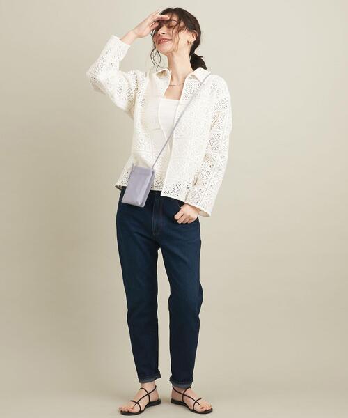 BEAUTY&YOUTH UNITED ARROWS(ビューティーアンドユースユナイテッドアローズ)の「BY レザージップウォレットショルダー ∴(財布・レディース・ブラック/オフホワイト/ライラック・FREE)」の19枚目の写真