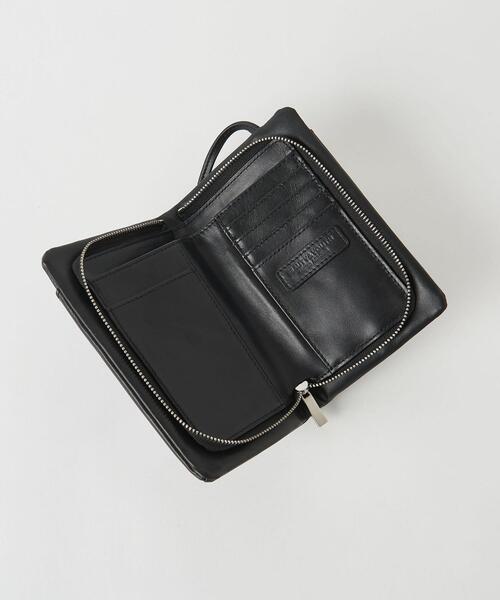 BEAUTY&YOUTH UNITED ARROWS(ビューティーアンドユースユナイテッドアローズ)の「BY レザージップウォレットショルダー ∴(財布・レディース・ブラック/ライラック/オフホワイト・FREE)」の12枚目の写真
