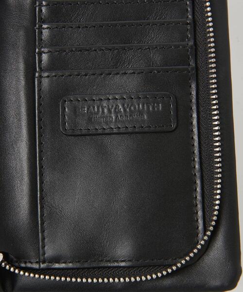 BEAUTY&YOUTH UNITED ARROWS(ビューティーアンドユースユナイテッドアローズ)の「BY レザージップウォレットショルダー ∴(財布・レディース・ブラック/ライラック/オフホワイト・FREE)」の13枚目の写真