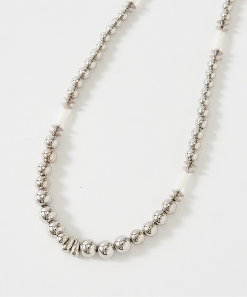 CIAOPANIC（チャオパニック）の「ホワイトサンゴ×チェーンネックレス（ネックレス・レディース・シルバー・FREE）」の3枚目の写真