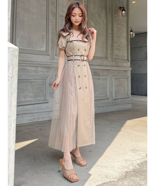 RESEXXY（リゼクシー）の「ワイドラペルトレンチワンピース