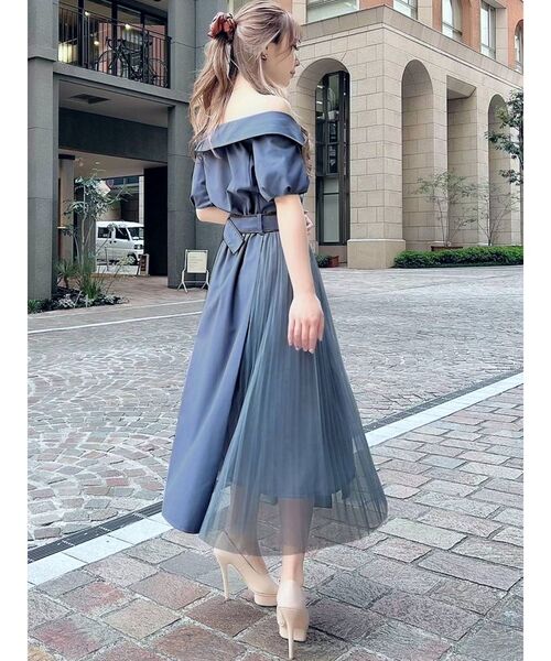 RESEXXY（リゼクシー）の「ワイドラペルトレンチワンピース（ワンピース・レディース・ブラック/ベージュ/ブルー・FREE）」の18枚目の写真