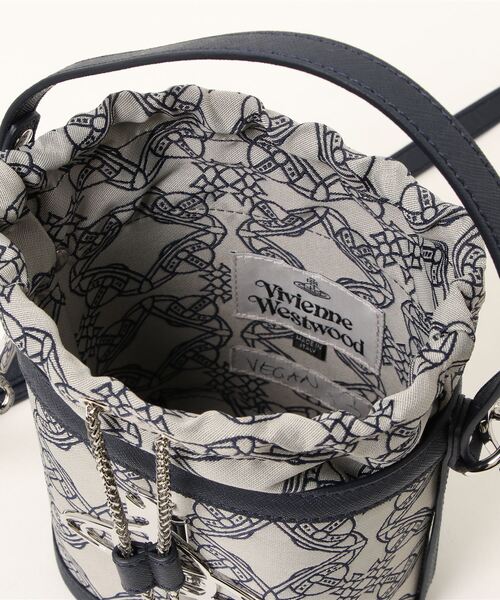 Vivienne Westwood（ヴィヴィアンウエストウッド）の「43020023-12089-PFDAISY SMALL DRAWSTRING BUCKET（ショルダーバッグ・レディース・ブラウン/ブルー・FREE）」の5枚目の写真