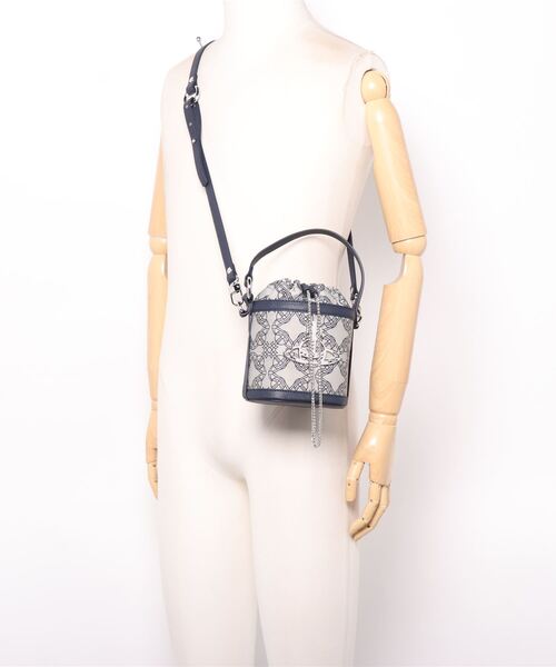 Vivienne Westwood（ヴィヴィアンウエストウッド）の「43020023-12089-PFDAISY SMALL DRAWSTRING BUCKET（ショルダーバッグ・レディース・ブラウン/ブルー・FREE）」の6枚目の写真
