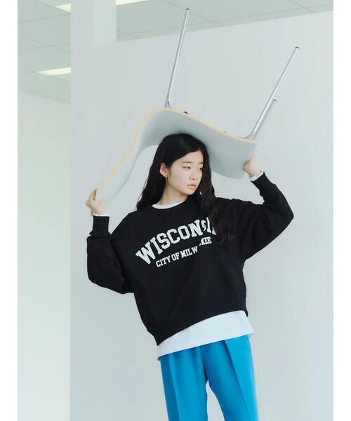 GARAGE OF GOOD CLOTHING（ガレージオブグッドクロージング）の「ロゴ入りコンパクトスウェット（スウェット・レディース・ピンク/ブルー/ブラック/ホワイト系その他・FREE）」の8枚目の写真