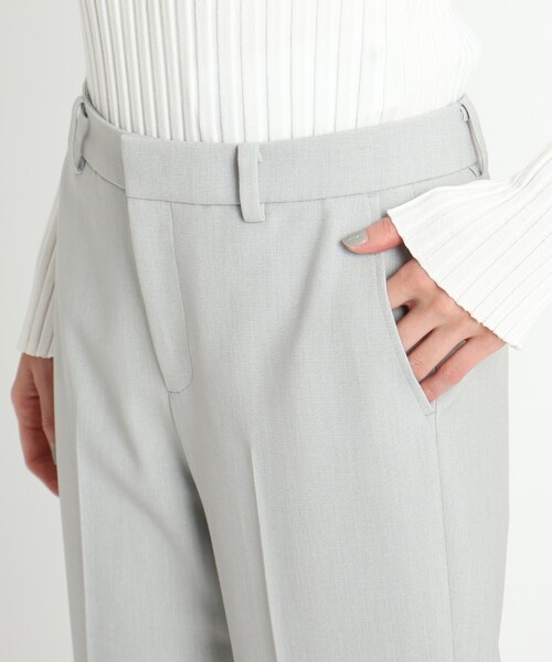 COUP DE CHANCE（クードシャンス）の「◆【洗える/ストレッチ素材/セットアップ/通勤/日本製】美シルエット ストレッチセンタープレスパンツ（スーツパンツ・レディース・ライトグレー/ブラック/ナチュラル・40/38/36/34）」の7枚目の写真