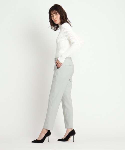 COUP DE CHANCE（クードシャンス）の「◆【洗える/ストレッチ素材/セットアップ/通勤/日本製】美シルエット ストレッチセンタープレスパンツ（スーツパンツ・レディース・ライトグレー/ブラック/ナチュラル・40/38/36/34）」の16枚目の写真