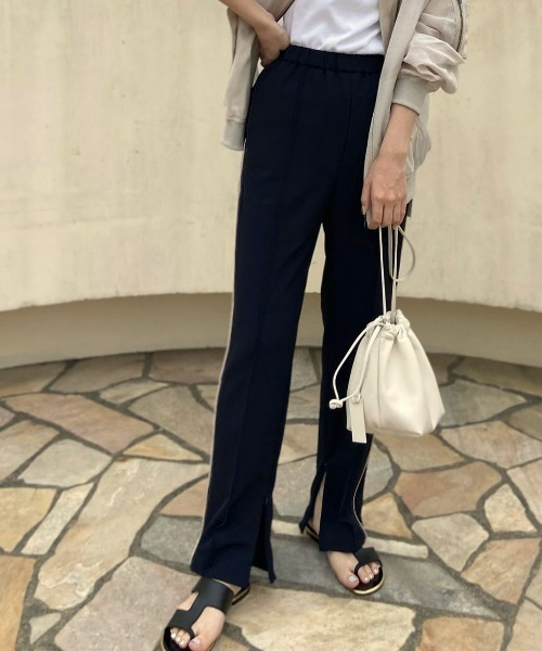 RIVE DROITE(リヴドロワ)の「サイドライントラックパンツ(その他パンツ・レディース・ネイビー・38/36)」の1枚目の写真