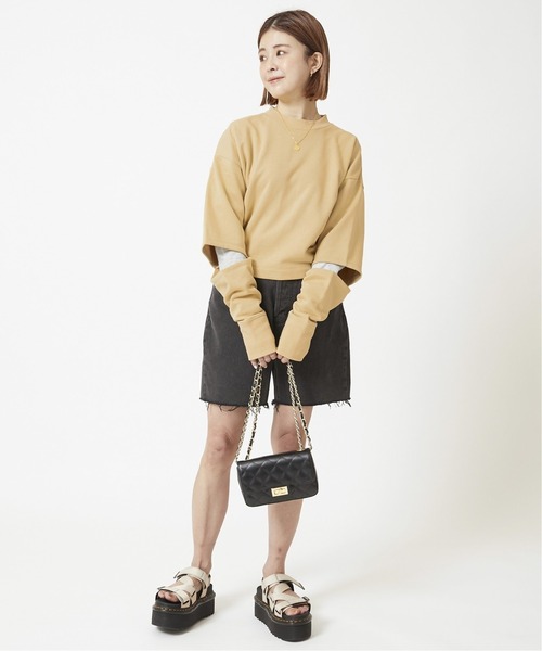 U by SPICK&SPAN(ユーバイスピックアンドスパン)の「バックオープンスウェットプルオーバー◆(Tシャツ/カットソー・レディース・グレー/ベージュ・FREE)」の8枚目の写真