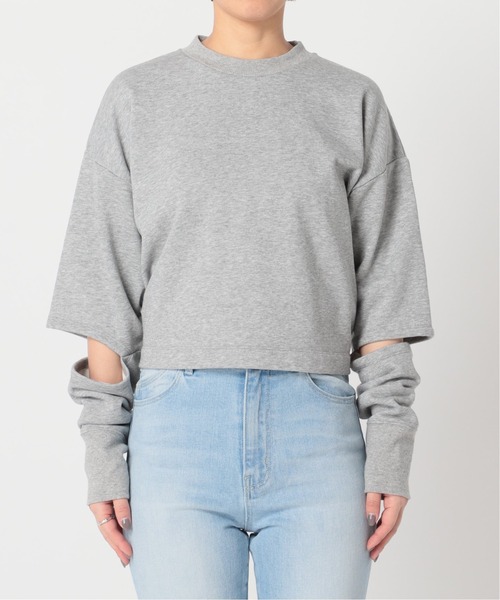 U by SPICK&SPAN(ユーバイスピックアンドスパン)の「バックオープンスウェットプルオーバー◆(Tシャツ/カットソー・レディース・グレー/ベージュ・FREE)」の13枚目の写真