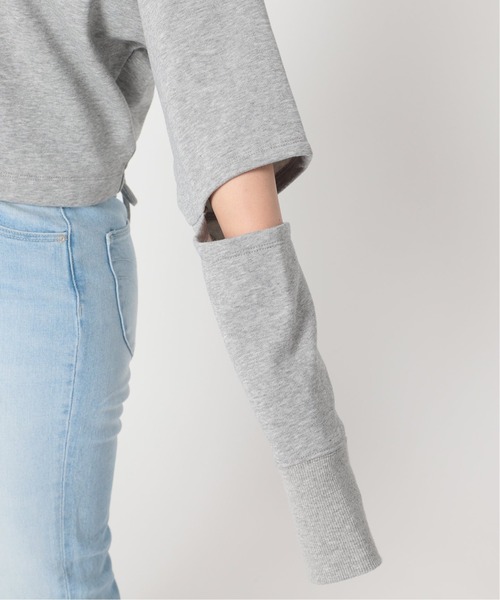 U by SPICK&SPAN(ユーバイスピックアンドスパン)の「バックオープンスウェットプルオーバー◆(Tシャツ/カットソー・レディース・グレー/ベージュ・FREE)」の18枚目の写真