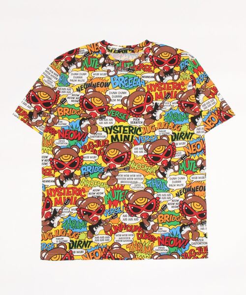 TEDDY ROCKS総柄半袖Tシャツ