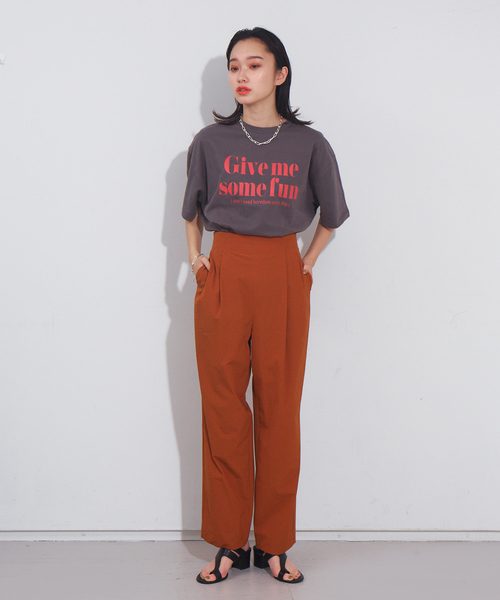 NOMINE(ノミネ)の「オリジナルロゴプリントTシャツ(Tシャツ/カットソー・レディース・チャコールグレー/パープル/ホワイト系その他/ホワイト系その他2/ホワイト系その他3/グリーン・フリー)」の17枚目の写真