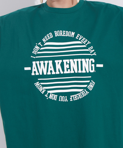 NOMINE(ノミネ)の「オリジナルロゴプリントTシャツ(Tシャツ/カットソー・レディース・チャコールグレー/パープル/ホワイト系その他/ホワイト系その他2/ホワイト系その他3/グリーン・フリー)」の12枚目の写真