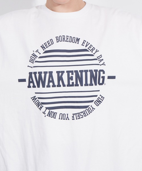 NOMINE(ノミネ)の「オリジナルロゴプリントTシャツ(Tシャツ/カットソー・レディース・チャコールグレー/パープル/ホワイト系その他/ホワイト系その他2/ホワイト系その他3/グリーン・フリー)」の10枚目の写真