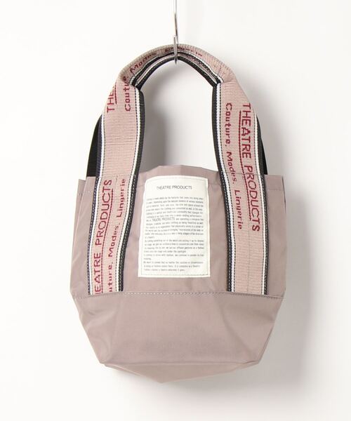 THEATRE PRODUCTS(シアタープロダクツ)の「<<京都店+WEB限定>>【THEATRE PRODUCTS】ジャガードテープバッグS(トートバッグ・レディース・ブラック/グレー/ベージュ・FREE)」の2枚目の写真