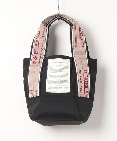 THEATRE PRODUCTS(シアタープロダクツ)の「<<京都店+WEB限定>>【THEATRE PRODUCTS】ジャガードテープバッグS(トートバッグ・レディース・ブラック/グレー/ベージュ・FREE)」の1枚目の写真