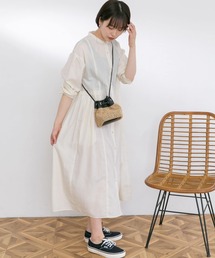 UR Lab. | スマートリネンタッチウエストタックワンピース(ワンピース)
