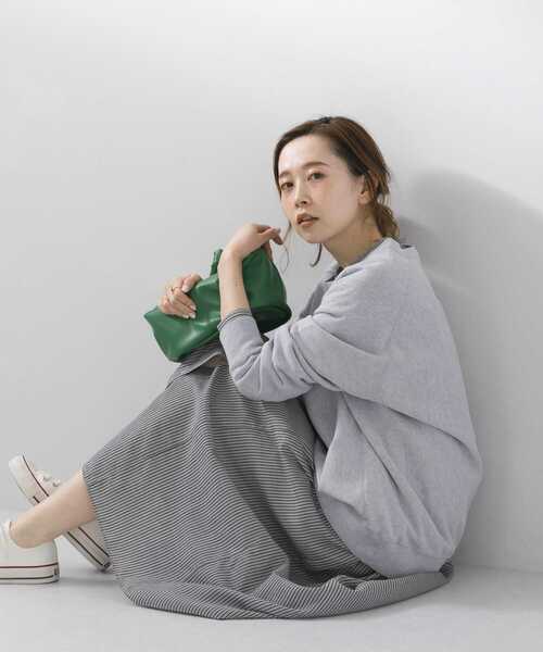 UR Lab.（アーバンリサーチラボ）の「『UR TECH Smart Linen Touch』ウエストタックワンピース（ワンピース・レディース・ホワイト系その他/ブラック系その他/ブルー系その他・SMALL/FREE）」の2枚目の写真