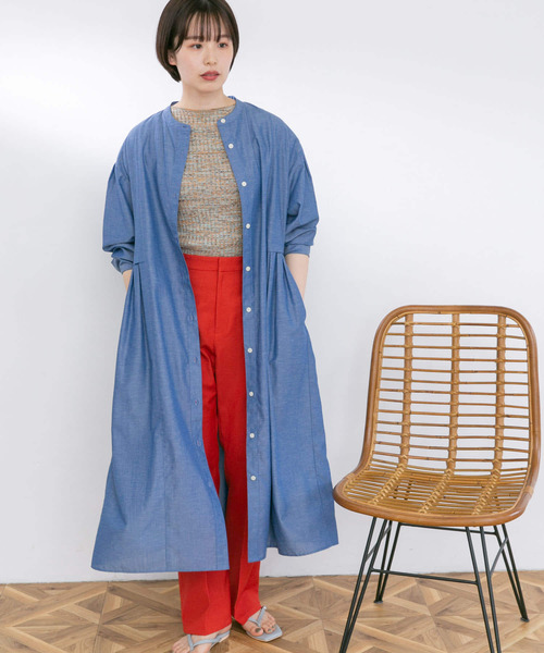 UR Lab.（アーバンリサーチラボ）の「『UR TECH Smart Linen Touch』ウエストタックワンピース（ワンピース・レディース・ホワイト系その他/ブラック系その他/ブルー系その他・SMALL/FREE）」の18枚目の写真