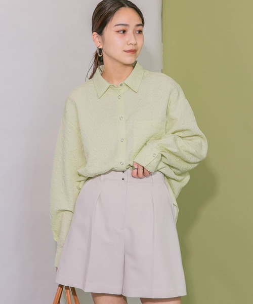 KBF（ケイビーエフ）の「ジャガードシャツ（シャツ/ブラウス・レディース・ブラック/アイボリー/イエロー系その他・ONE）」の12枚目の写真