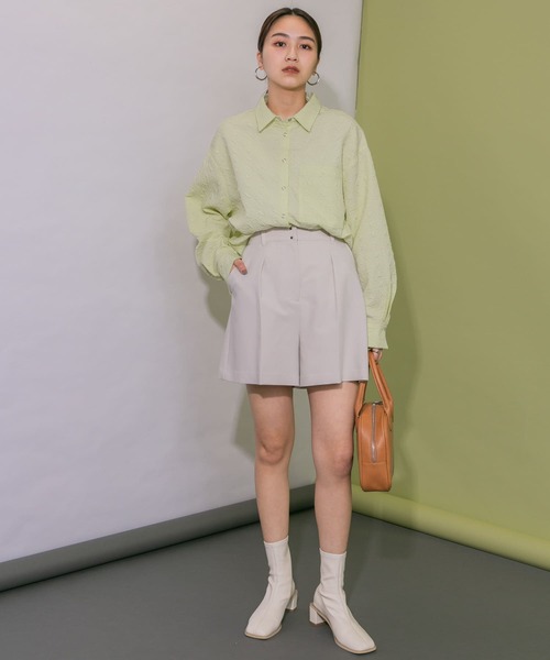 KBF（ケイビーエフ）の「ジャガードシャツ（シャツ/ブラウス・レディース・ブラック/アイボリー/イエロー系その他・ONE）」の15枚目の写真