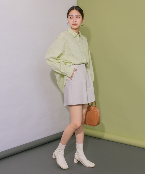 KBF（ケイビーエフ）の「ジャガードシャツ（シャツ/ブラウス・レディース・ブラック/アイボリー/イエロー系その他・ONE）」の16枚目の写真