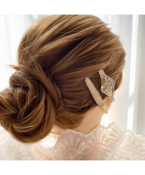 tone(トーン)の「【ime】ひし形ヘアクリップ(MA)(バレッタ/ヘアクリップ・レディース・パープル/ピンク/イエロー/ホワイト・FREE)」の17枚目の写真