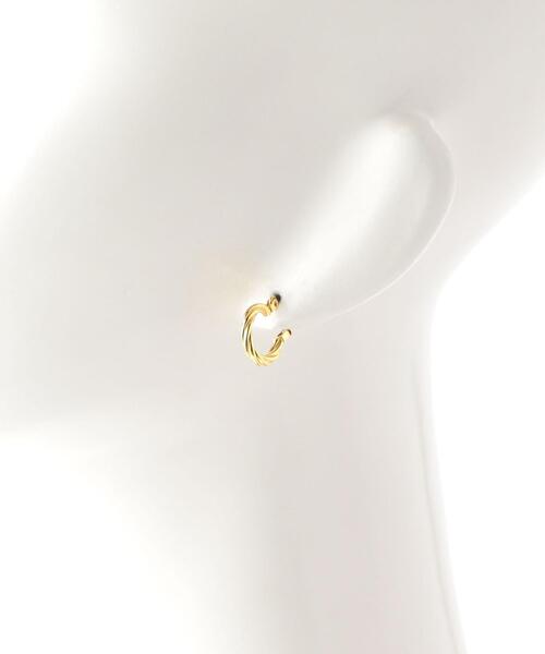 by Preek(バイプリーク)の「<by Preek>ツイストスモール フープピアス(ピアス(両耳用)・レディース・ゴールド/シルバー・FREE)」の8枚目の写真