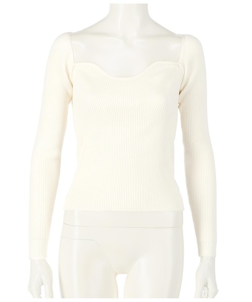 ANAP(アナップ)の「デコルテリブトップス(Tシャツ/カットソー・レディース・ホワイト/ブルー/ブラック・FREE)」の9枚目の写真