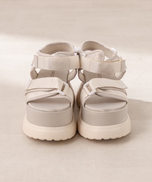 OLIVE des OLIVE（オリーブデオリーブ）の「厚底スポーツサンダル（サンダル・レディース・ブラック/オフホワイト・SMALL/MEDIUM/LARGE）」の9枚目の写真