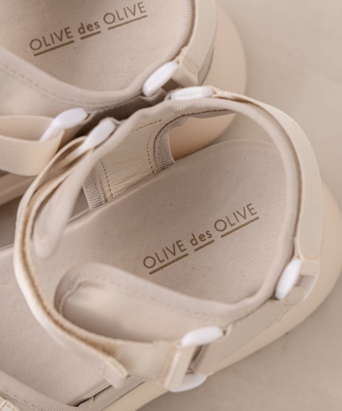 OLIVE des OLIVE（オリーブデオリーブ）の「厚底スポーツサンダル（サンダル・レディース・ブラック/オフホワイト・SMALL/MEDIUM/LARGE）」の15枚目の写真