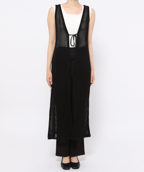 mysty woman(ミスティウーマン)の「2WAYメッシュノースリワンピース 275426(ワンピース・レディース・ブラック/ブラウン/グリーン系その他/オレンジ系その他・FREE)」の22枚目の写真